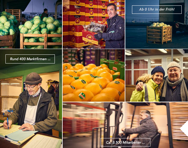 Bildercollage vom Großmarkt in den SüdSeiten