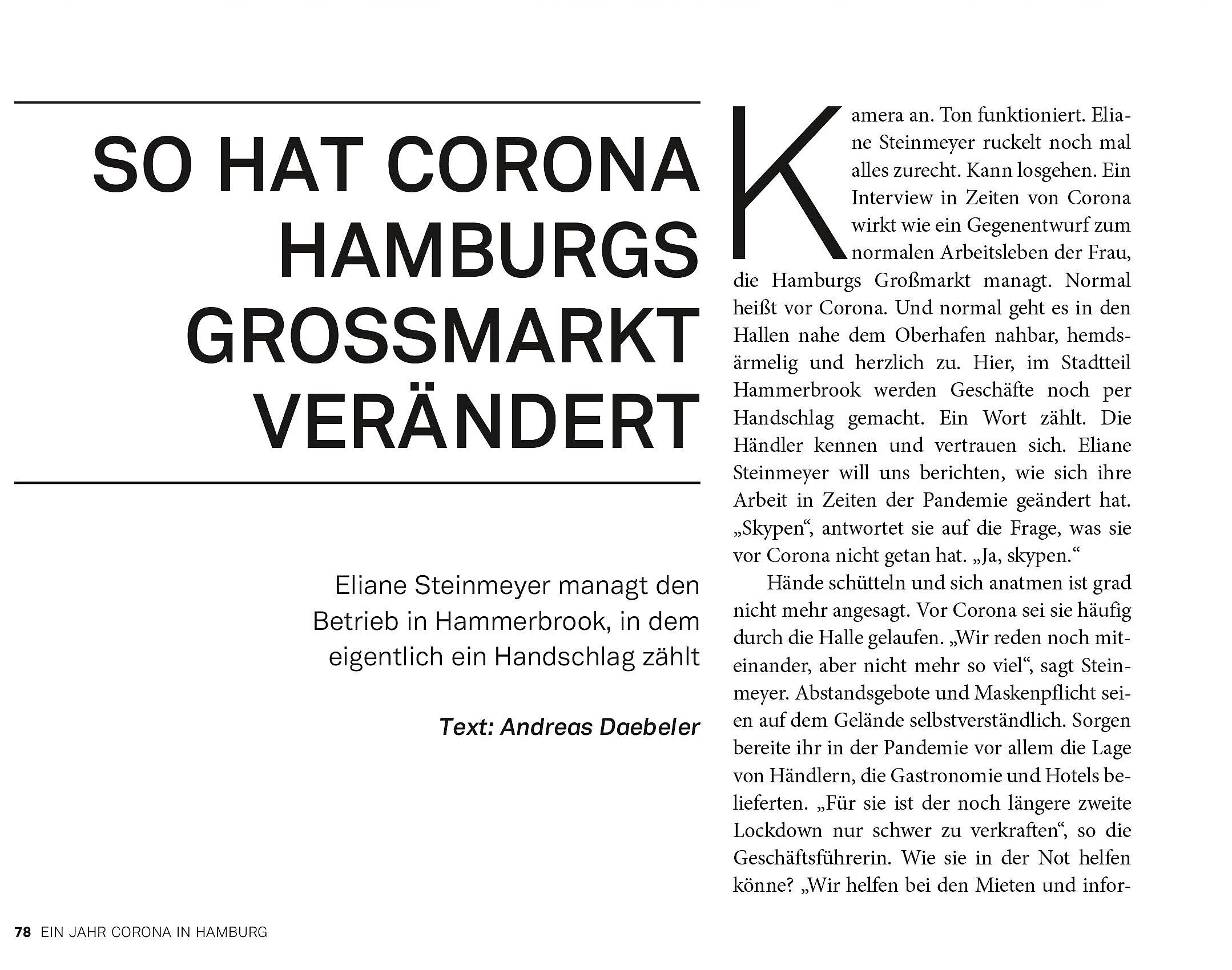 Sonderausgabe SZENE HAMBURG zu Corona